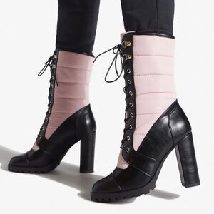 Pink & Black Bootie